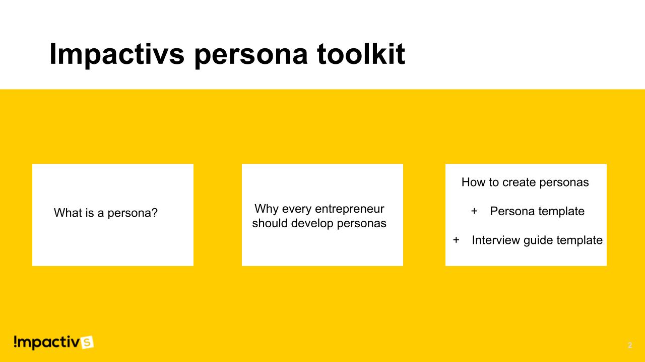 User persona template