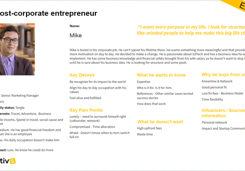 User persona template